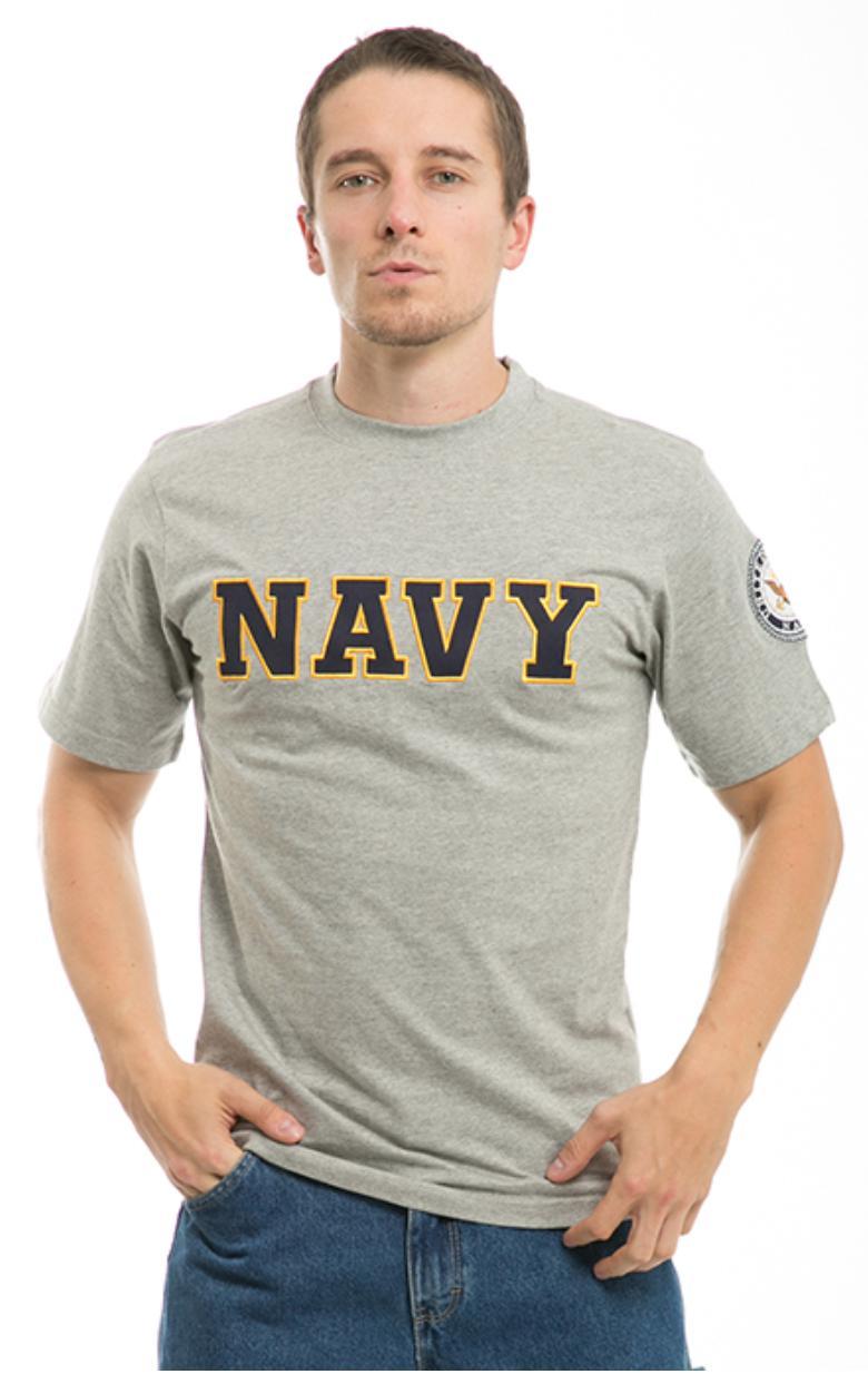 US Patriotic Military Army Navy Air Force Marines Law Enforcement Logo T-Shirts-Air Force - Heather Grey-Large-R17