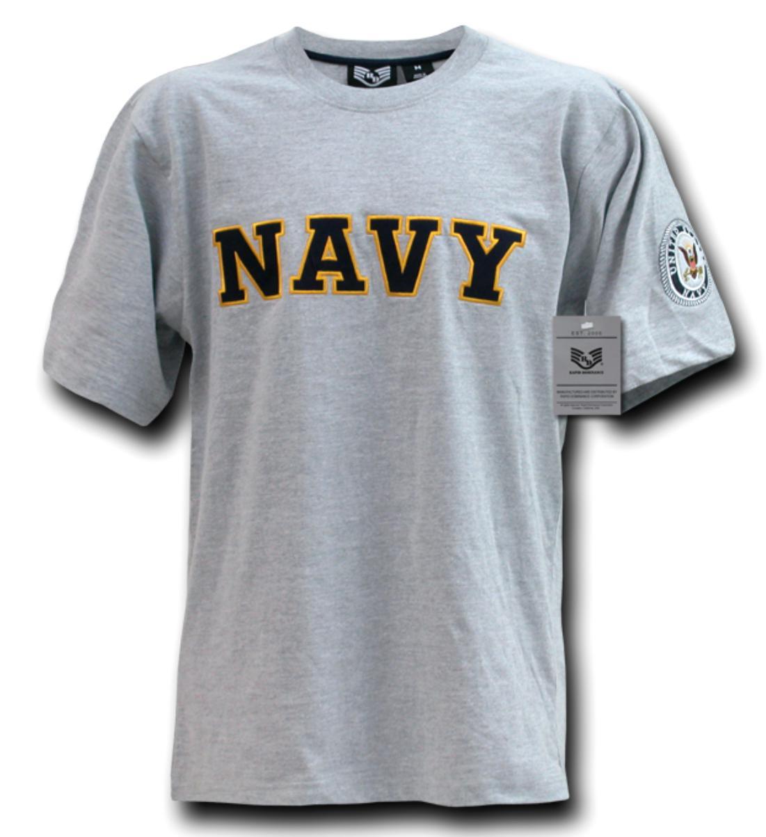 US Patriotic Military Army Navy Air Force Marines Law Enforcement Logo T-Shirts-Air Force - Heather Grey-Large-R17