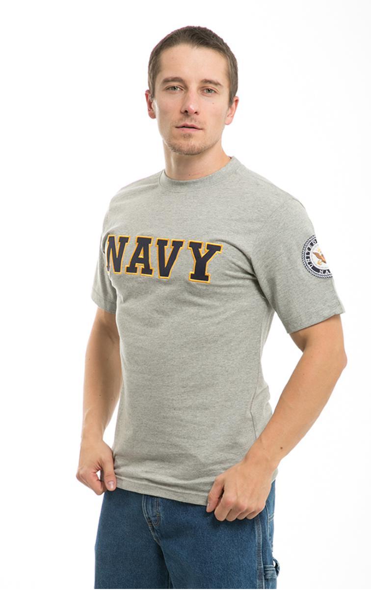 US Patriotic Military Army Navy Air Force Marines Law Enforcement Logo T-Shirts-Air Force - Heather Grey-Large-R17