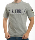 US Patriotic Military Army Navy Air Force Marines Law Enforcement Logo T-Shirts-Air Force - Heather Grey-Large-R17