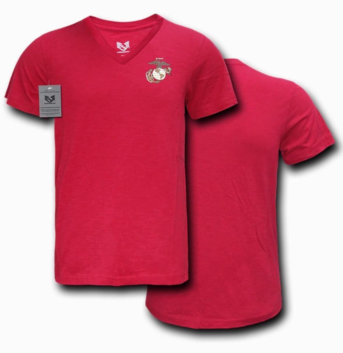 Rapid Dominance US Patriotic Military V-Neck Army Air Force Coast Guard Marines Navy T-Shirts-Air Force - Navy-Regular-Small