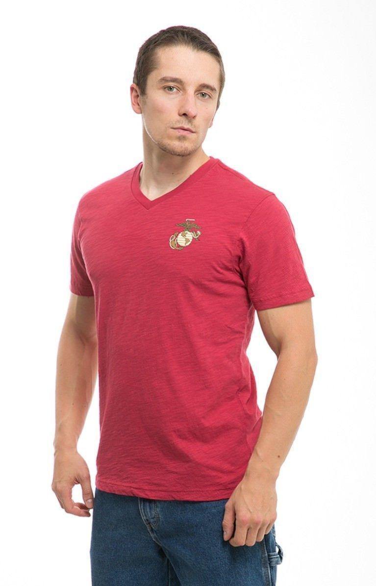Rapid Dominance US Patriotic Military V-Neck Army Air Force Coast Guard Marines Navy T-Shirts-Air Force - Navy-Regular-Small
