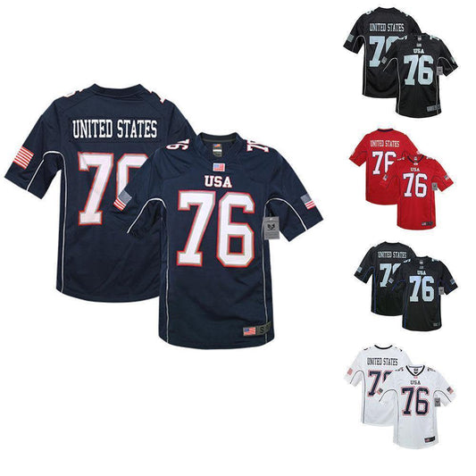 Rapid Dominance Sports Practice Graphic USA Football Jersey-USA-Black-Small-