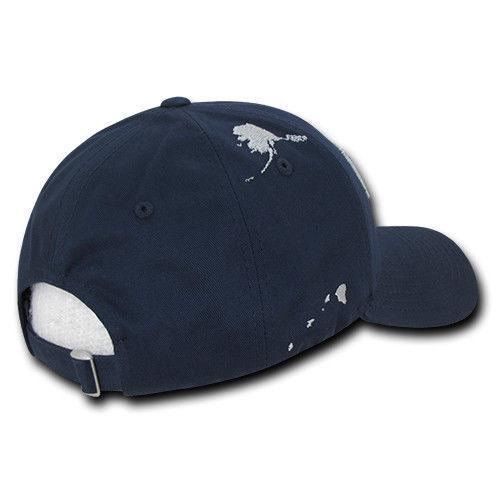 USA American Flag Patriotic Embroidered Globe Low Crown Dad Baseball Caps Hats-USA-Black-