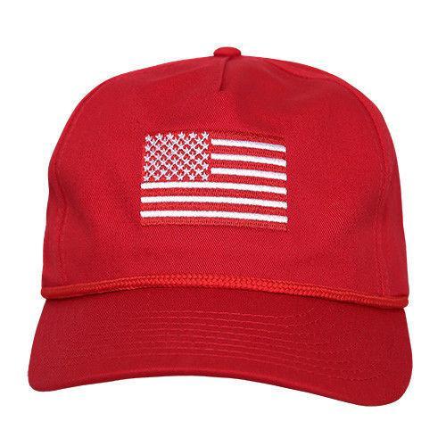 USA Flag Patriotic Embroidered Cotton 5 Panel Dad Golf Caps Hats-Black USA Flag-