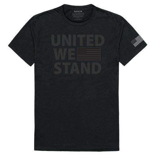 USA Flag Patriotic United We Stand Thin Red Line Freedom Cotton T-Shirts-United We Stand-Regular-Small