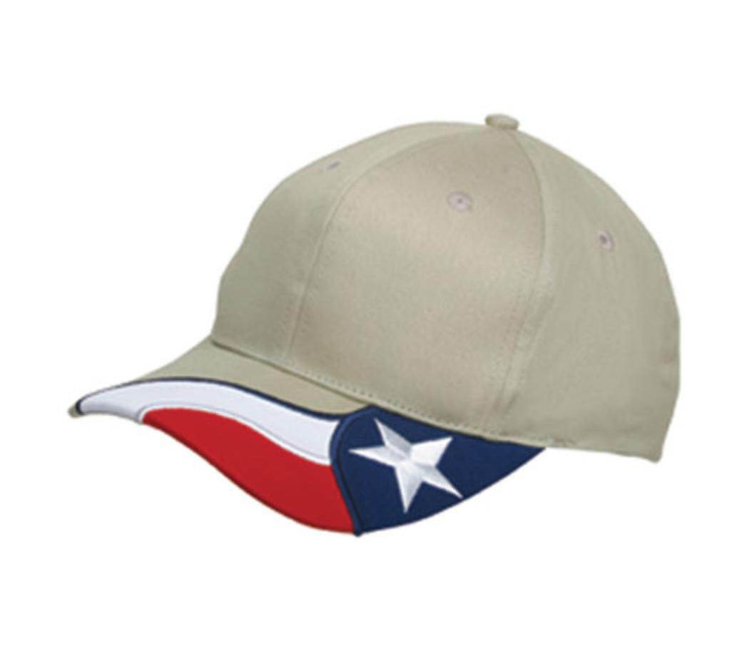 USA Texas Flag Patriotic 6 Panel Cotton Baseball Hats Caps Racing South States-khaki-