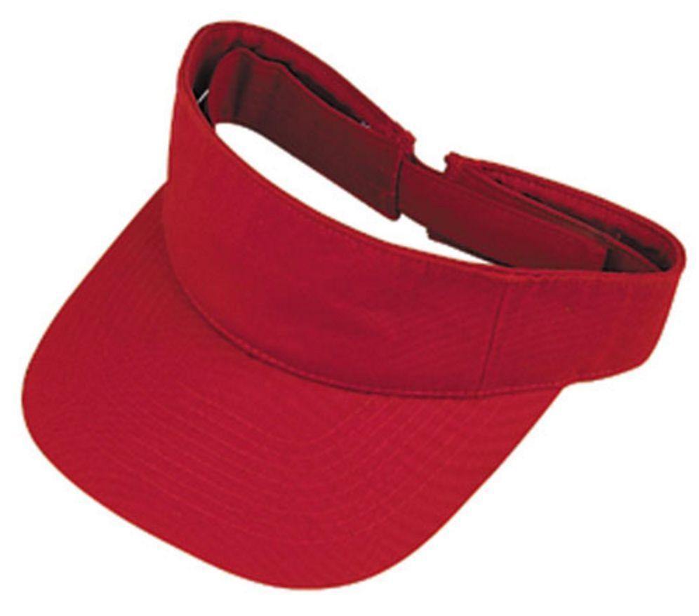 Visors Sun Plain Hat Sports Cap Cotton Golf Tennis Beach Summer Women Men Kids-RED-