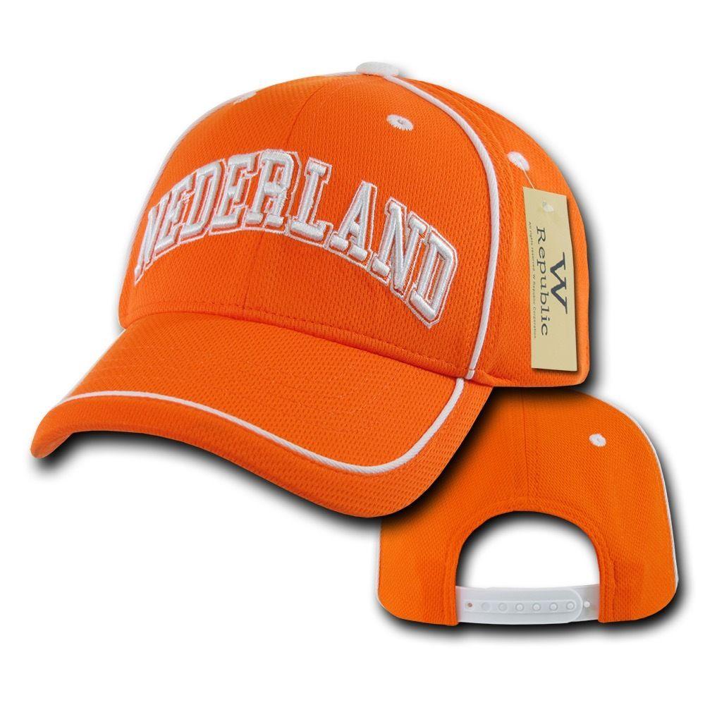 W Republic Country Logo Tournament Jersey 6 Panel Constructed Baseball Caps Hats-Nederland-