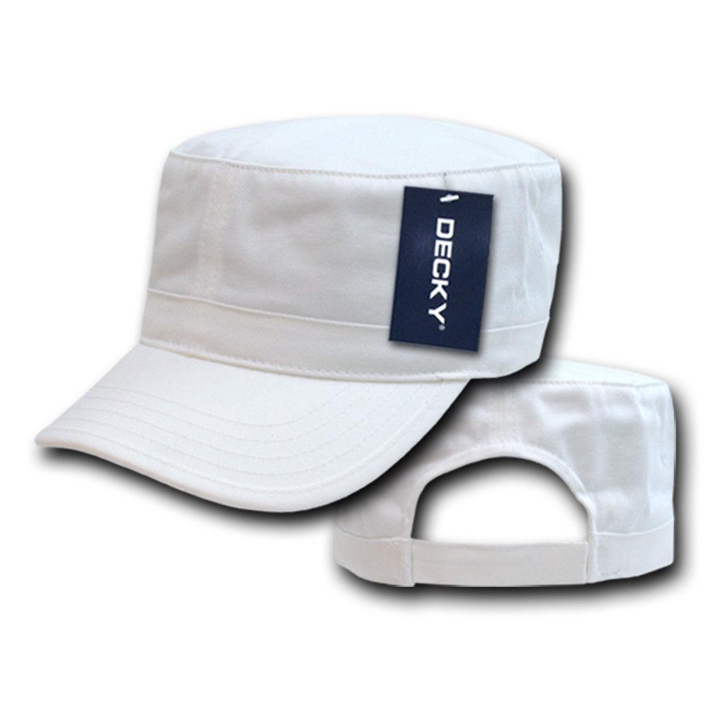 Decky Washed Cotton Army Gi Bdu Military Cadet Castro Patrol Caps Hats-Navy-