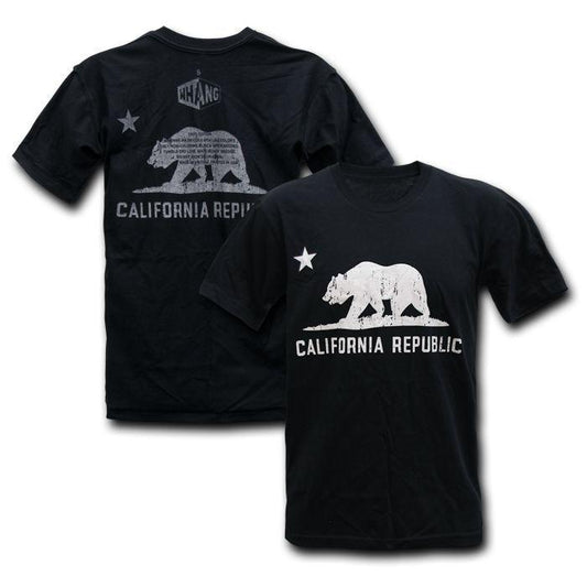 Whang California Cali Republic Bear Star T-Shirts-Regular-Small-