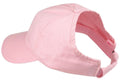 100% Cotton Ponytail Visor Baseball Caps Hats Flex Elastic Closure Womens Girls-PINK-