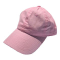 Womens Lightweight Brushed Cotton Baseball Hats Caps 6 Panel Low Crown Summer Colors-PINK-