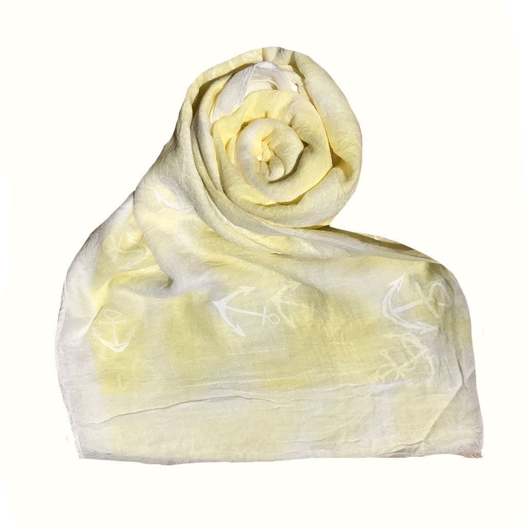 Casaba Women's Scarf Scarves Sailing Anchor Sea Nautical Wheel Soft Sheer-Pink-