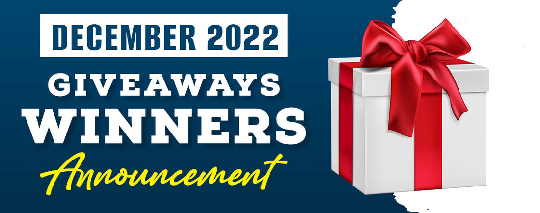 December 2022 Giveaways Winners Announcement