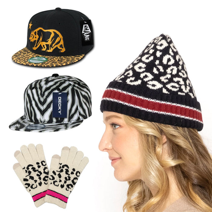 Animal Pattern Hats and Beanies - Casaba Shop