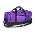 Everest Spacious Sporty Gear Duffel Bag-Dark Purple/Black-