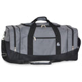 Everest Spacious Sporty Gear Duffel Bag-Dark Gray / Black-