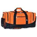 Everest Spacious Sporty Gear Duffel Bag-Orange / Black-