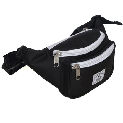 Everest Two-Toned Signature Waist Pack-Black / White-