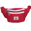 Everest Two-Toned Signature Waist Pack-Red / White-