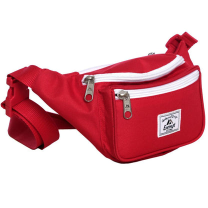 Everest Two-Toned Signature Waist Pack-Black / White-