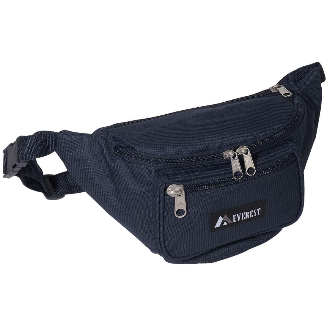 Everest Large Signature Waist Fanny Pack-Navy-