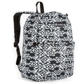 Everest Backpack Book Bag - Back to School Classic in Fun Prints & Patterns-Black/White Ikat-