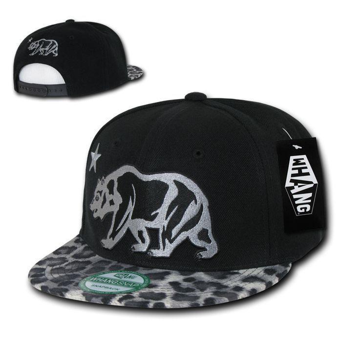 1 Dozen Animal Leopard Snake Skin Cali Republic Bear Snapback Hats Wholesale Bulk-