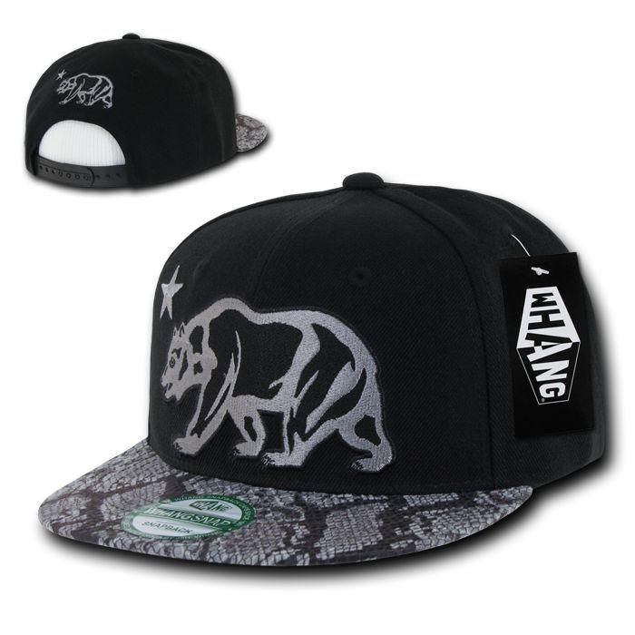 1 Dozen Animal Leopard Snake Skin Cali Republic Bear Snapback Hats Wholesale Bulk-