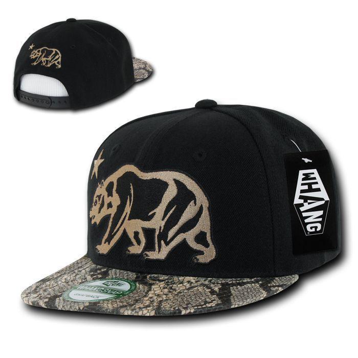 1 Dozen Animal Leopard Snake Skin Cali Republic Bear Snapback Hats Wholesale Bulk-