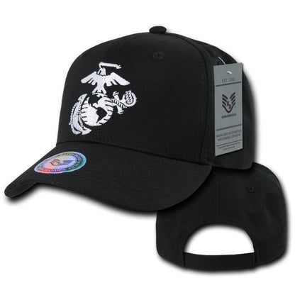 1 Dozen Army Air Force Navy Marines Police Cotton Baseball Hats Caps Wholesale Lots-