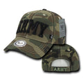 1 Dozen Army Marines Camouflage Military Baseball Caps Hats Wholesale Lots-Woodland - Army Text-