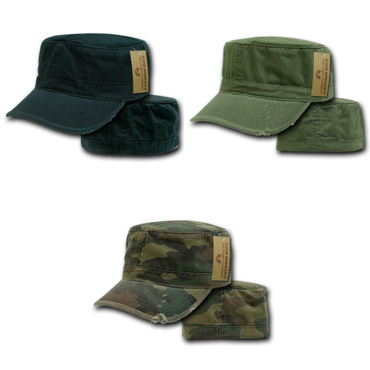 1 Dozen Bdu Fatigue Distressed Cadet Patrol Military Fitted Caps Hats Wholesale Lots-Small-