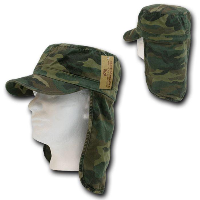 1 Dozen Bdu Foreign Legion Flap Flat Military Fishing Caps Cap Hats Wholesale Lots!-