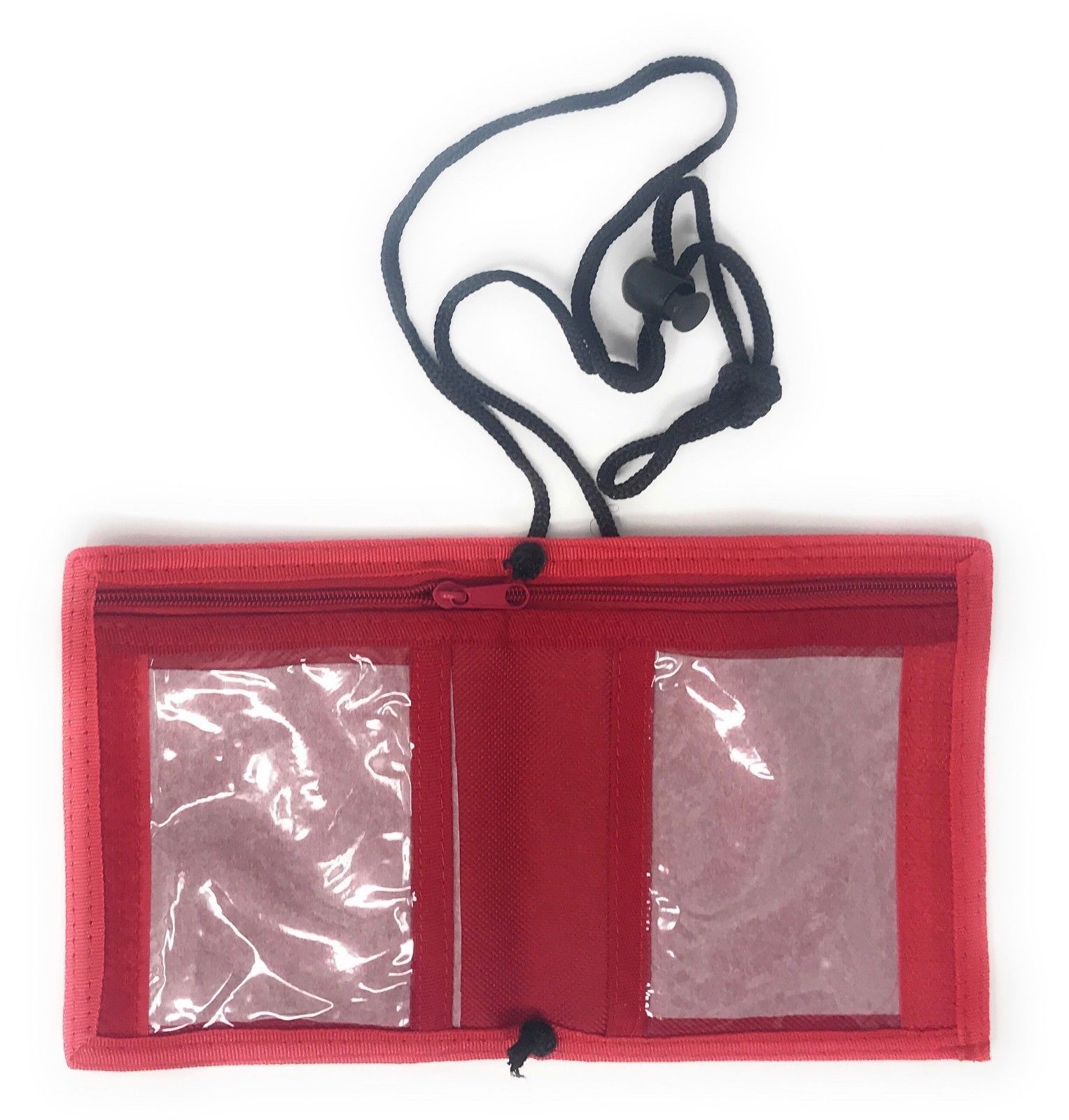 1 Dozen Bi-Fold Foldable Neck Wallet Conference Badge Id Holders Wholesale Bulk-Royal-