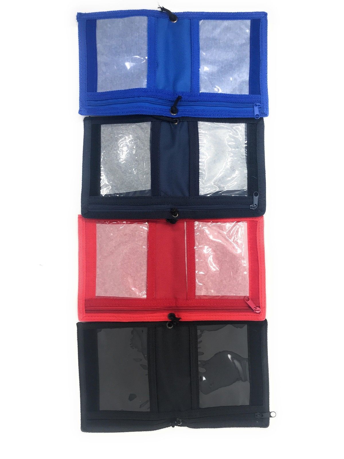 1 Dozen Bi-Fold Foldable Neck Wallet Conference Badge Id Holders Wholesale Bulk-Royal-
