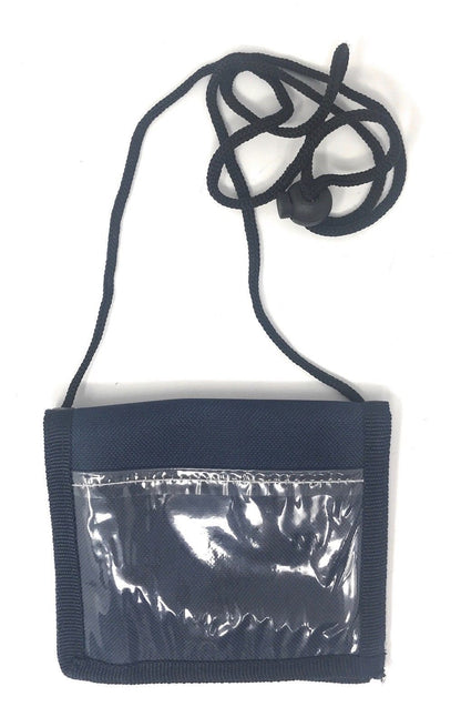 1 Dozen Bi-Fold Foldable Neck Wallet Conference Badge Id Holders Wholesale Bulk-Royal-