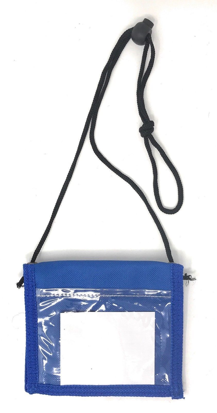 1 Dozen Bi-Fold Foldable Neck Wallet Conference Badge Id Holders Wholesale Bulk-Royal-
