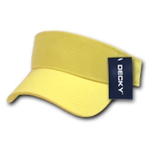 1 Dozen Blank Decky Golf Sports Sun Summer Visors Cotton Wholesale Lots!-