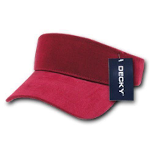 1 Dozen Blank Decky Golf Sports Sun Summer Visors Cotton Wholesale Lots!-