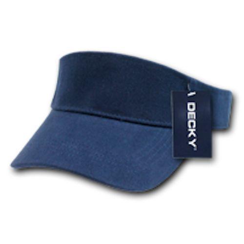 1 Dozen Blank Decky Golf Sports Sun Summer Visors Cotton Wholesale Lots!-