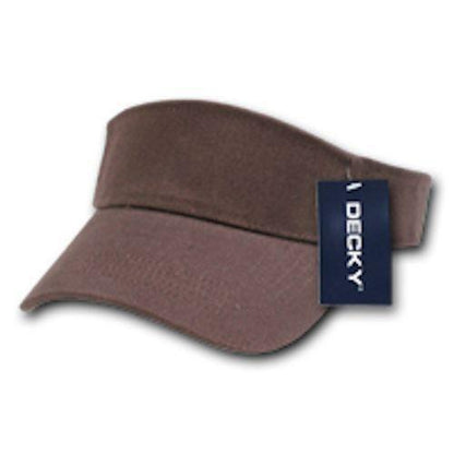 1 Dozen Blank Decky Golf Sports Sun Summer Visors Cotton Wholesale Lots!-