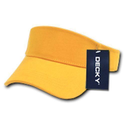 1 Dozen Blank Decky Golf Sports Sun Summer Visors Cotton Wholesale Lots!-