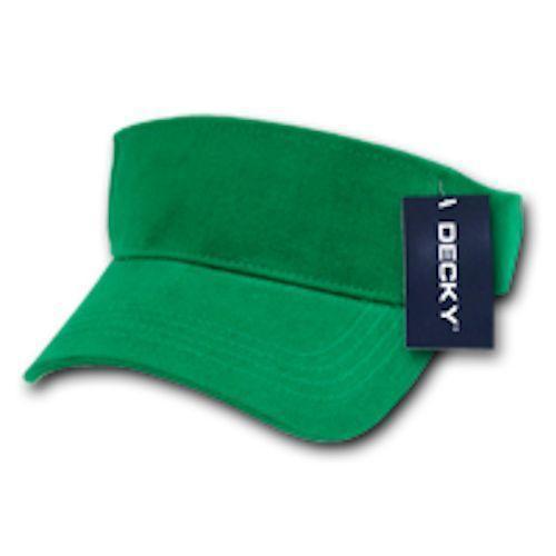 1 Dozen Blank Decky Golf Sports Sun Summer Visors Cotton Wholesale Lots!-