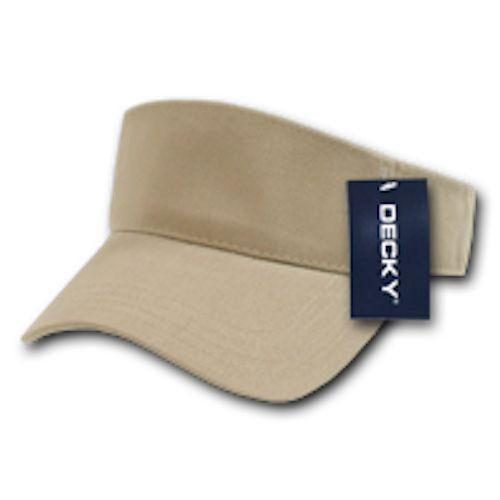 1 Dozen Blank Decky Golf Sports Sun Summer Visors Cotton Wholesale Lots!-