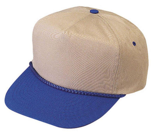 1 Dozen Blank Two Tone 5 Panel Baseball Cotton Twill Braid Hats Caps Wholesale Bulk-
