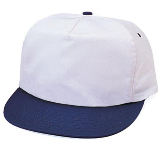 1 Dozen Blank Two Tone 5 Panel Baseball Cotton Twill Hats Caps Wholesale Lot Bulk-
