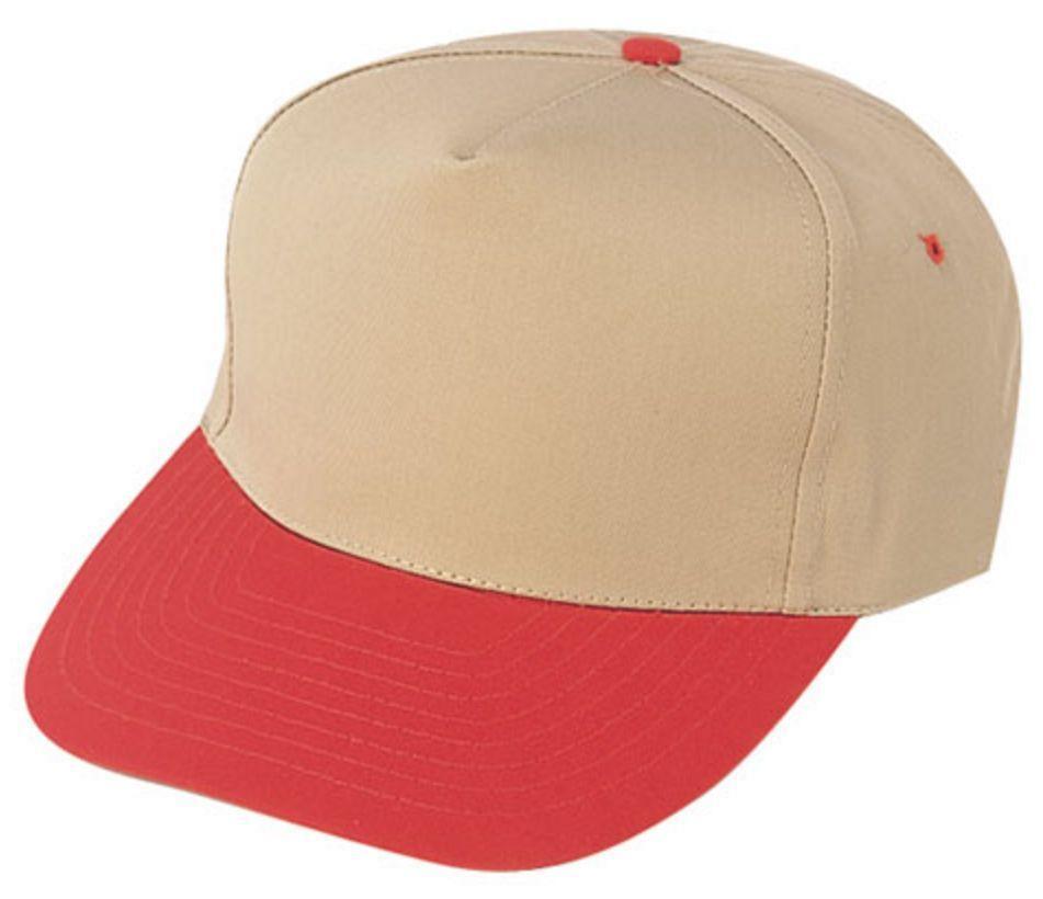 1 Dozen Blank Two Tone 5 Panel Baseball Cotton Twill Hats Caps Wholesale Lot Bulk-