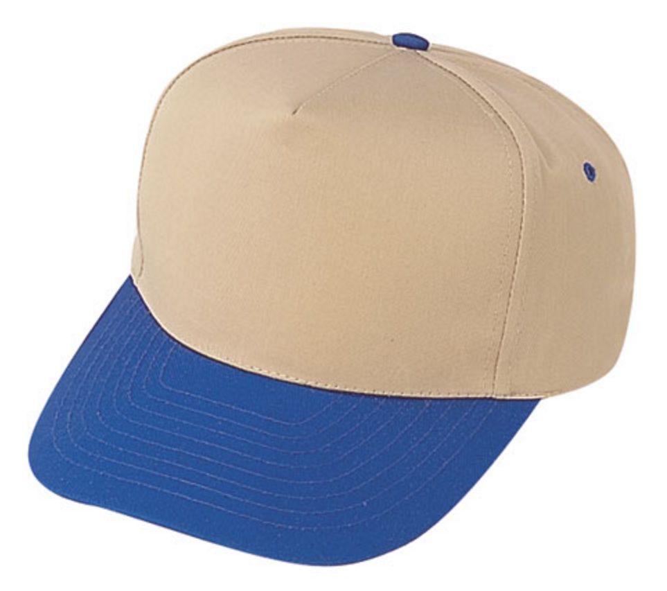 1 Dozen Blank Two Tone 5 Panel Baseball Cotton Twill Hats Caps Wholesale Lot Bulk-